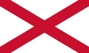 St Patrick's Saltire flag