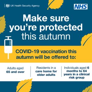 An infographic from the NHS on the autumn vaccine scheme. It says 